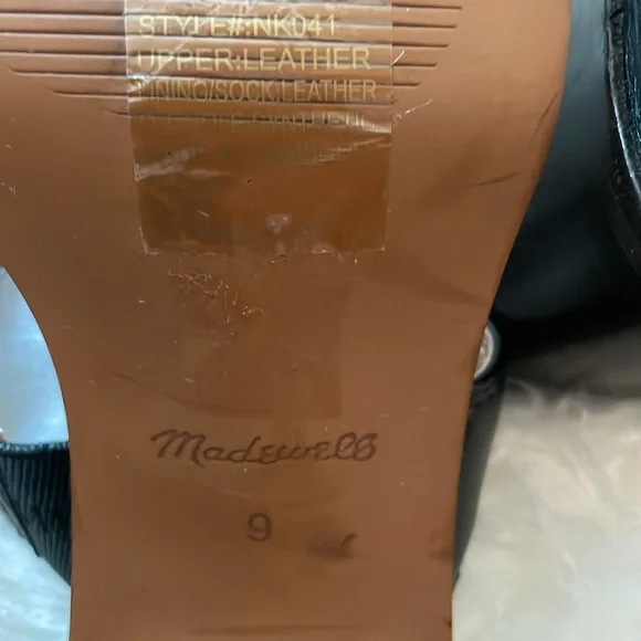 Madewell Black and Brown Block Heel Sandals Sz 9 - Picture 2 of 7